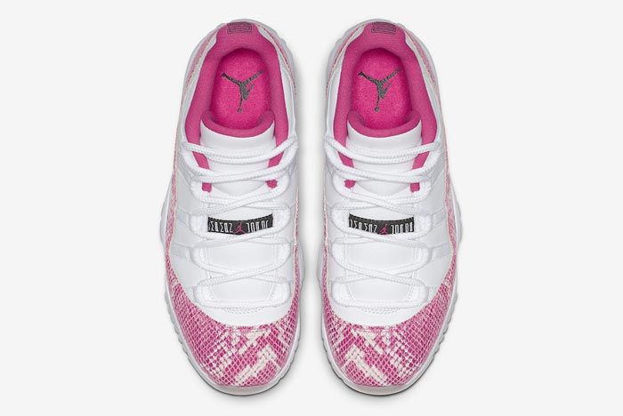 Air Jordan 11 Low Pink Snakeskin Top