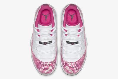 Air Jordan 11 Low Pink Snakeskin Top