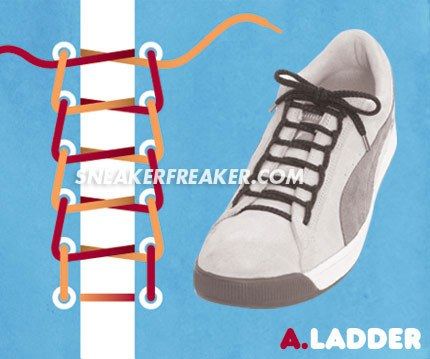 lacing sneakers