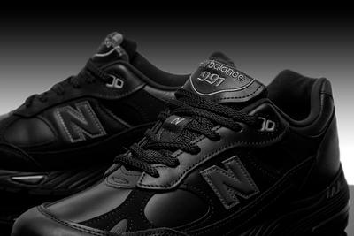 New Balance 991 Black Leather
