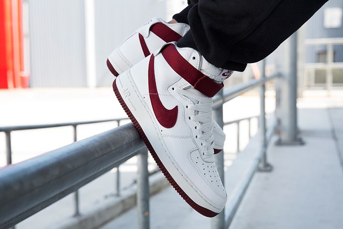 Nike Air Force 1 High Red Burgundy 4