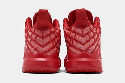 Nike Lebron 17 University Red Heel
