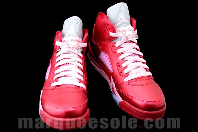 Nike Air Jordan Retro 5 Valentines newest Day (GP) Crib Shoe Size 2c