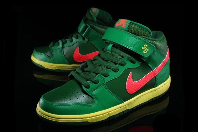 Nikesb Dunk Mid Pro Luck Green 2
