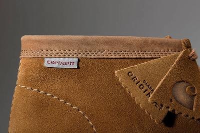 Carhartt Clarks Wallabee Brown Lateral Detail