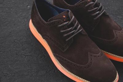 Cole Haan Lunargrand Wingtip Ss13 Brown Midfoot Profile