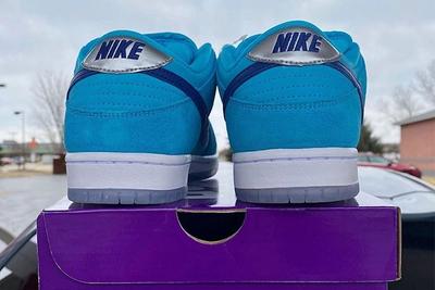 Nike Sb Dunk Low Blue Furry Bq6817 400 Release Date 2 Leak