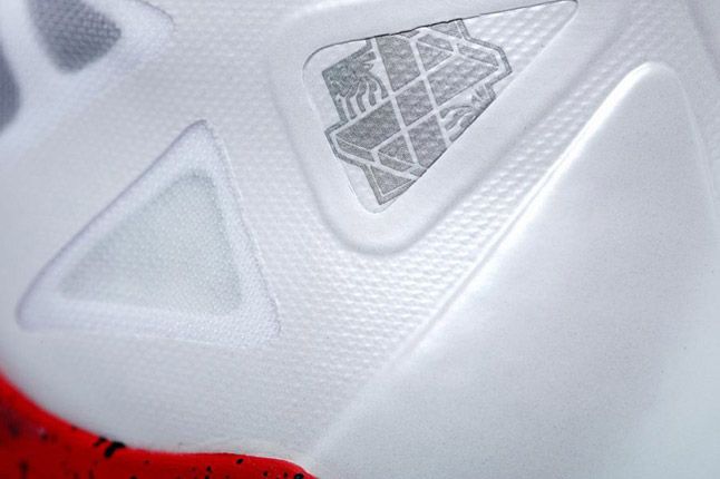 Nike Lebron X Id White Red Logo 1