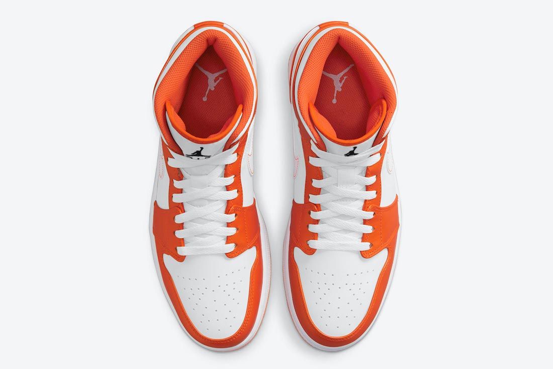Air Jordan 1 Mid Orange/White