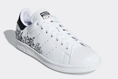 Adidas Stan Smith Floral Black White 2