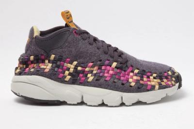 Nike Footscape Woven Chukka Gold Purple Wool Side 1