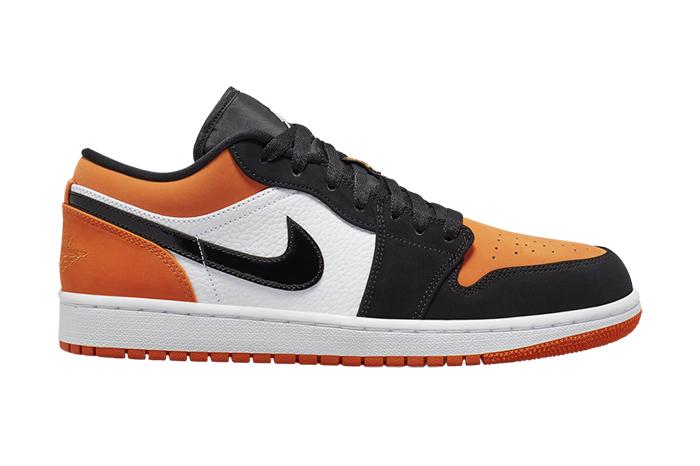 Air Jordan 1 Low Shattered Backboard White Black Starfish 553558 128 First Look Release Date Lateral