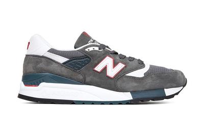 New Balance 998 Cra Made In Usa Grey Red Teal