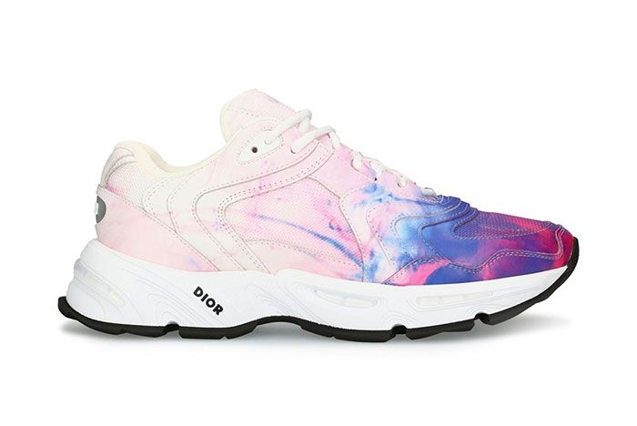 Dior Cd1 Tie Dye Print Sneakers Ss20 Lateral Side Shot