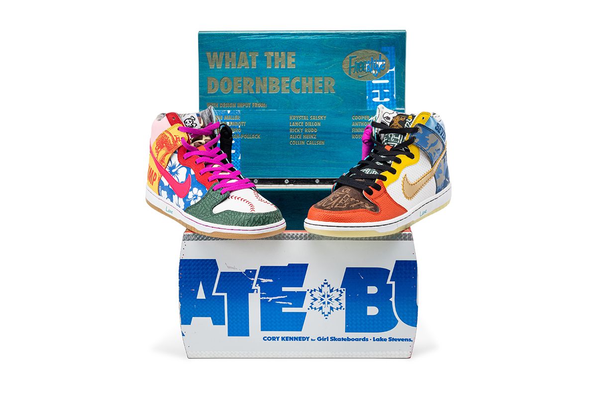 Sotheby's Fifty Nike Auction Nike SB Dunk High What The Doernbecher