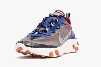 Nike React Element 87 Blue Red Toe