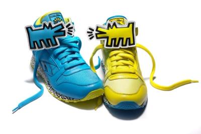 Reebok X Keith Haring Barking Dogs Blue Yellow Pack 1