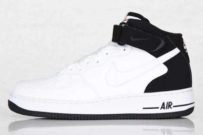 Nike Air Force Mid White Black White 5