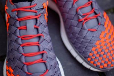 Nike Free Inneva Grey Orange Midfoot Detail 1