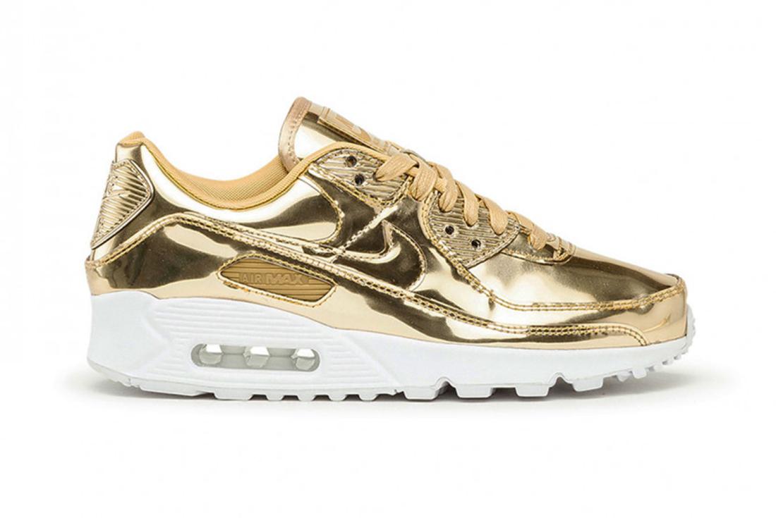 Nike Air Max 90 Metallic Gold Right