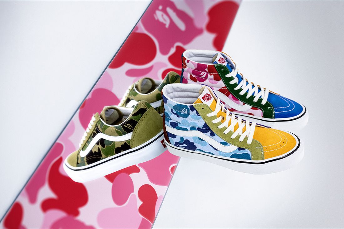 Vans Tap BAPE for Second Collaborative Collection - Sneaker Freaker خمس ميه
