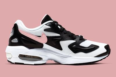Nike Air Max 2 White Black Pink Lateral Inside