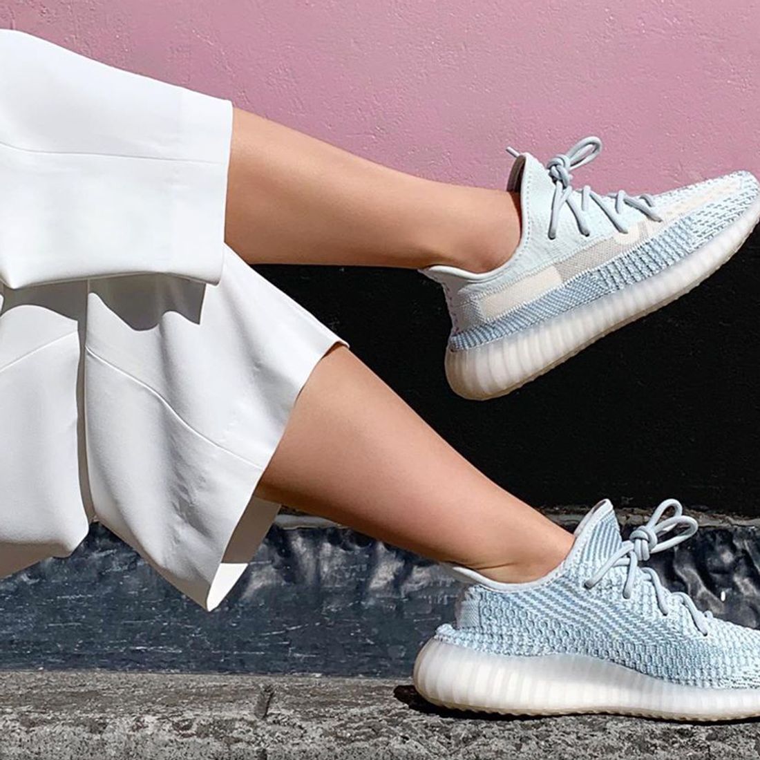 Here S How People Are Styling The Yeezy Boost 350 V2 Cloud White