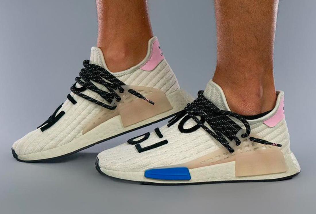 A Pharrell x adidas Hu NMD Pops Up with Pink and Blue - Sneaker Freaker