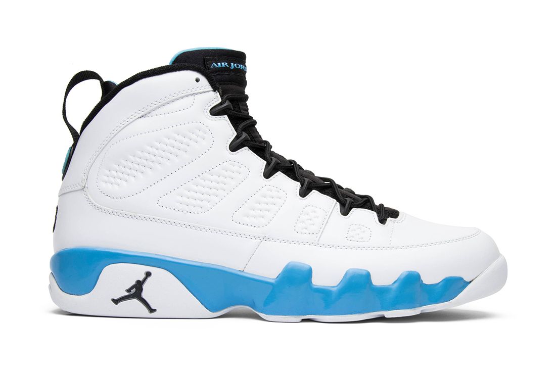 Air Jordan 9 Dark Powder Blue 130182 101 Lateral