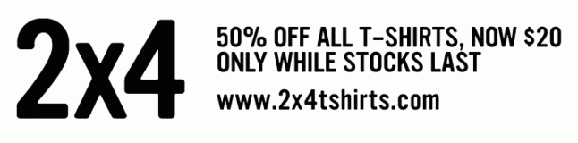 50 Off 2X4 T Shirts 1