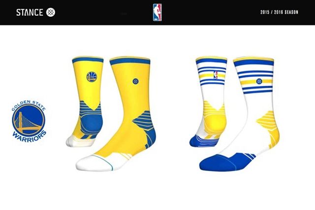 Golden State Warriors Stance Nba Sock Design