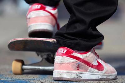 Strangelove Skateboards Nike Sb Dunk Low On Foot