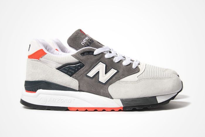 New Balance 998 (Grey/Orange) - Sneaker 