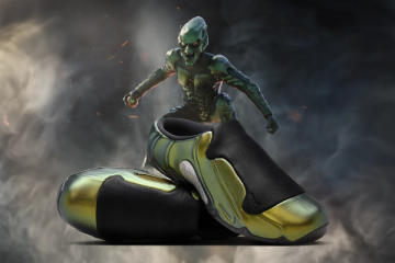 Green goblin fashion nike shoes