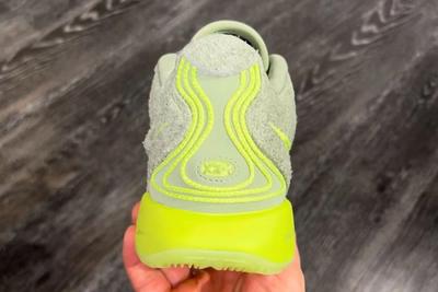 Nike wide LeBron James 21 Basketball Sneakers Algae Neon Yellow Gray Footwear 