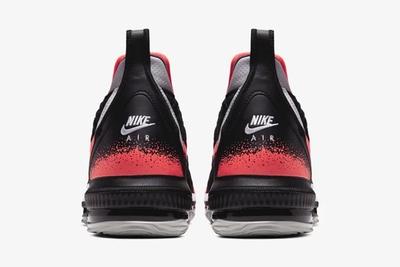 Nike Lebron 16 Hot Lava Black Heels