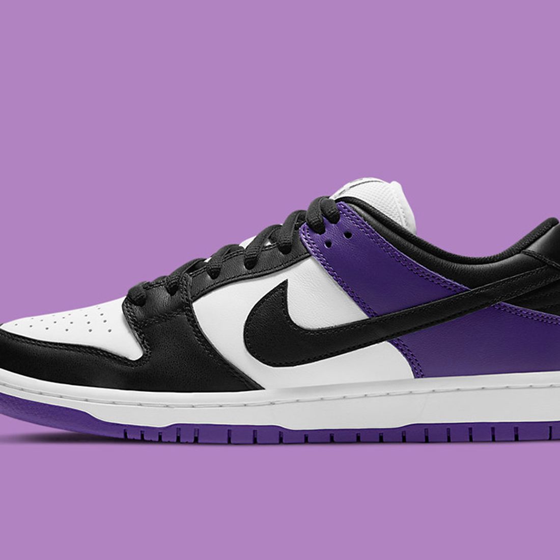 Chausson Sneakers Nike Dunk Low Violet