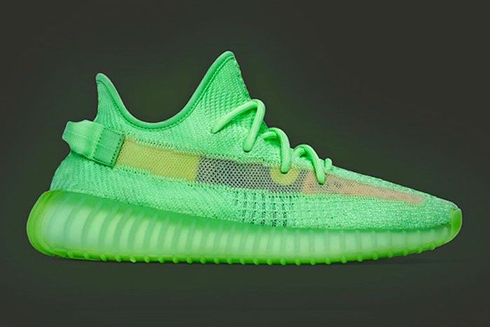 Adidas Yeezy Boost 350 V2 Glow In The Dark Right