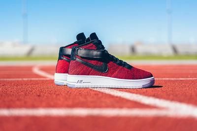 Nike Air Force 1 High Flyknit University Red