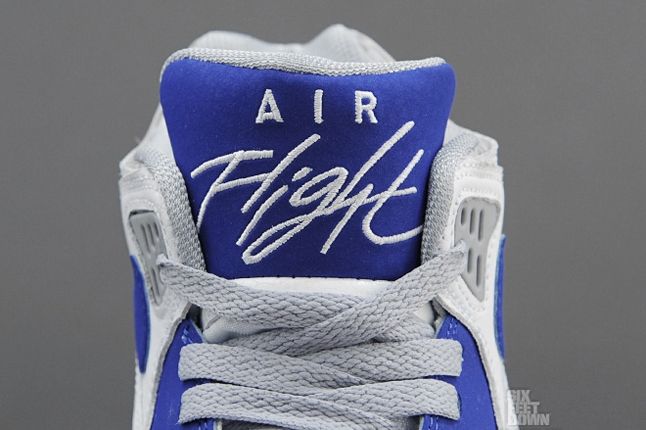 Nike Air Flight 89 White Hyper Blue Tongue Detail 1