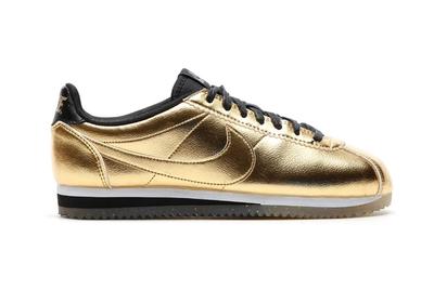 Nike Classic Cortez Leather Metallic Gold 1