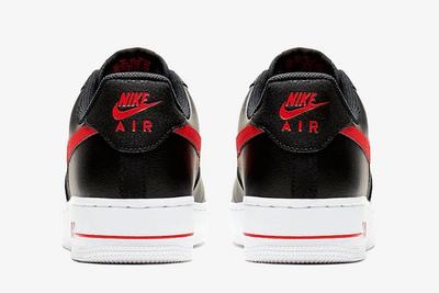 Nike Air Force 1 Low Black University Red Cd1516 001 Release Date 5