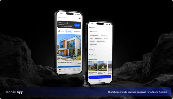 Tafingo app screens