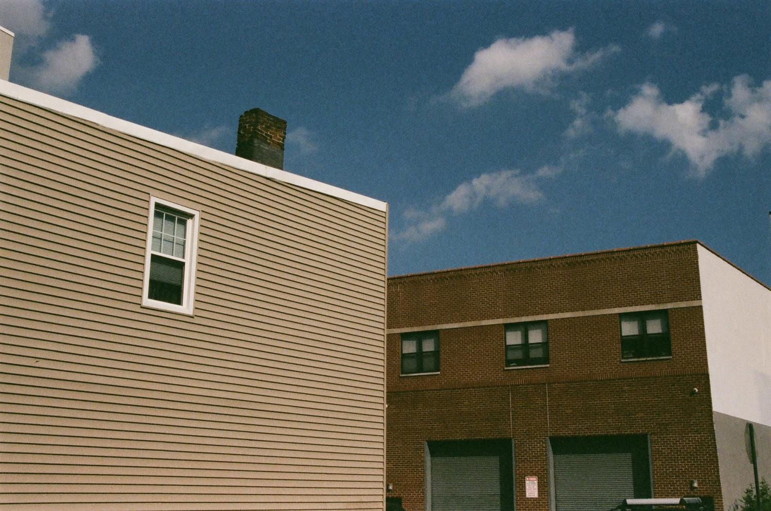 Buildings with clouds