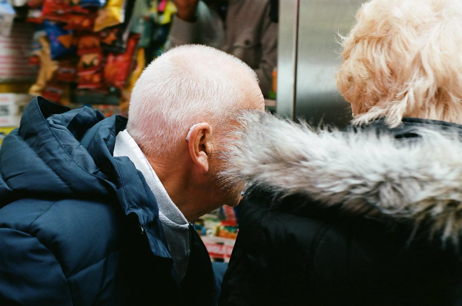 Side profile of man in jacket