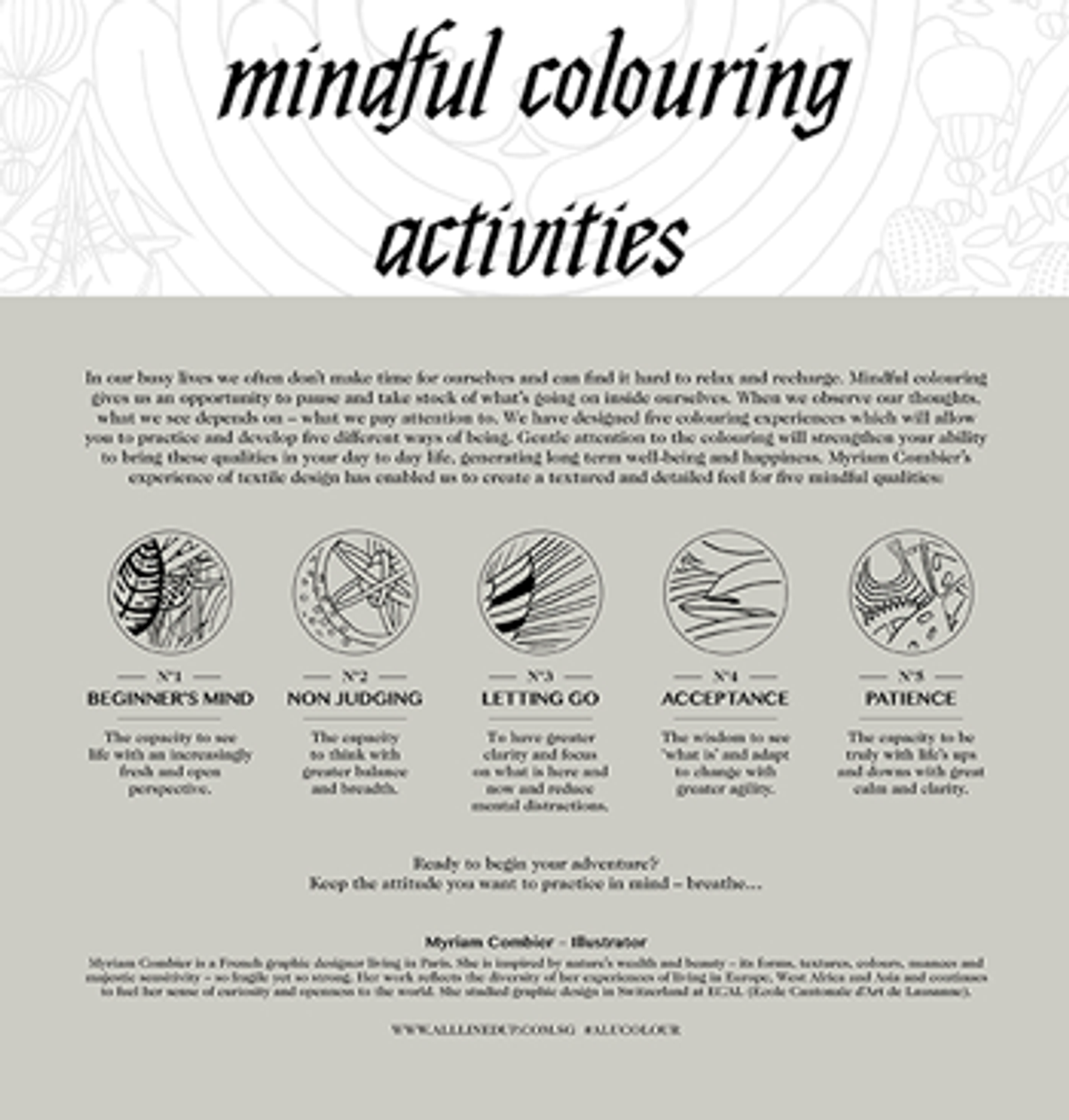 Mindful colouring activities