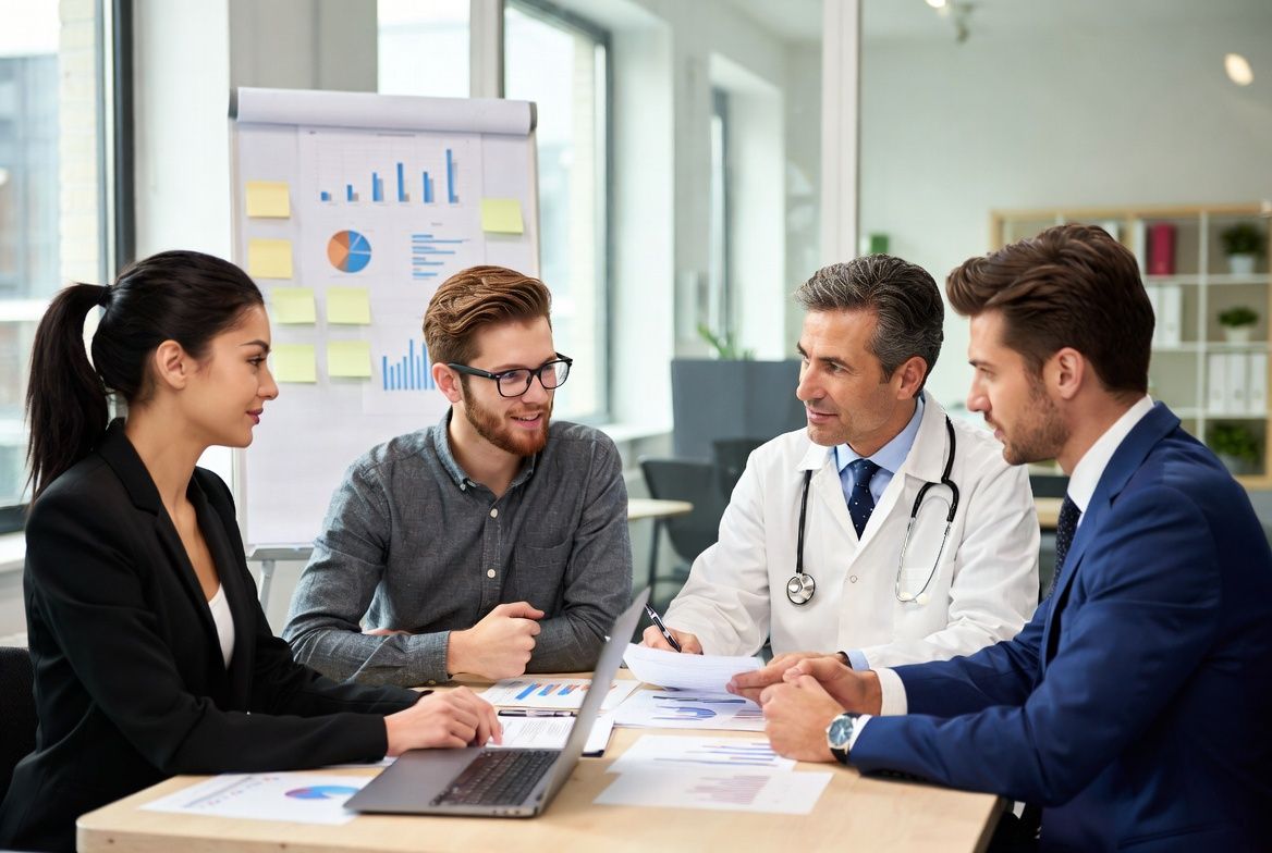 Strategy meeting with doctor