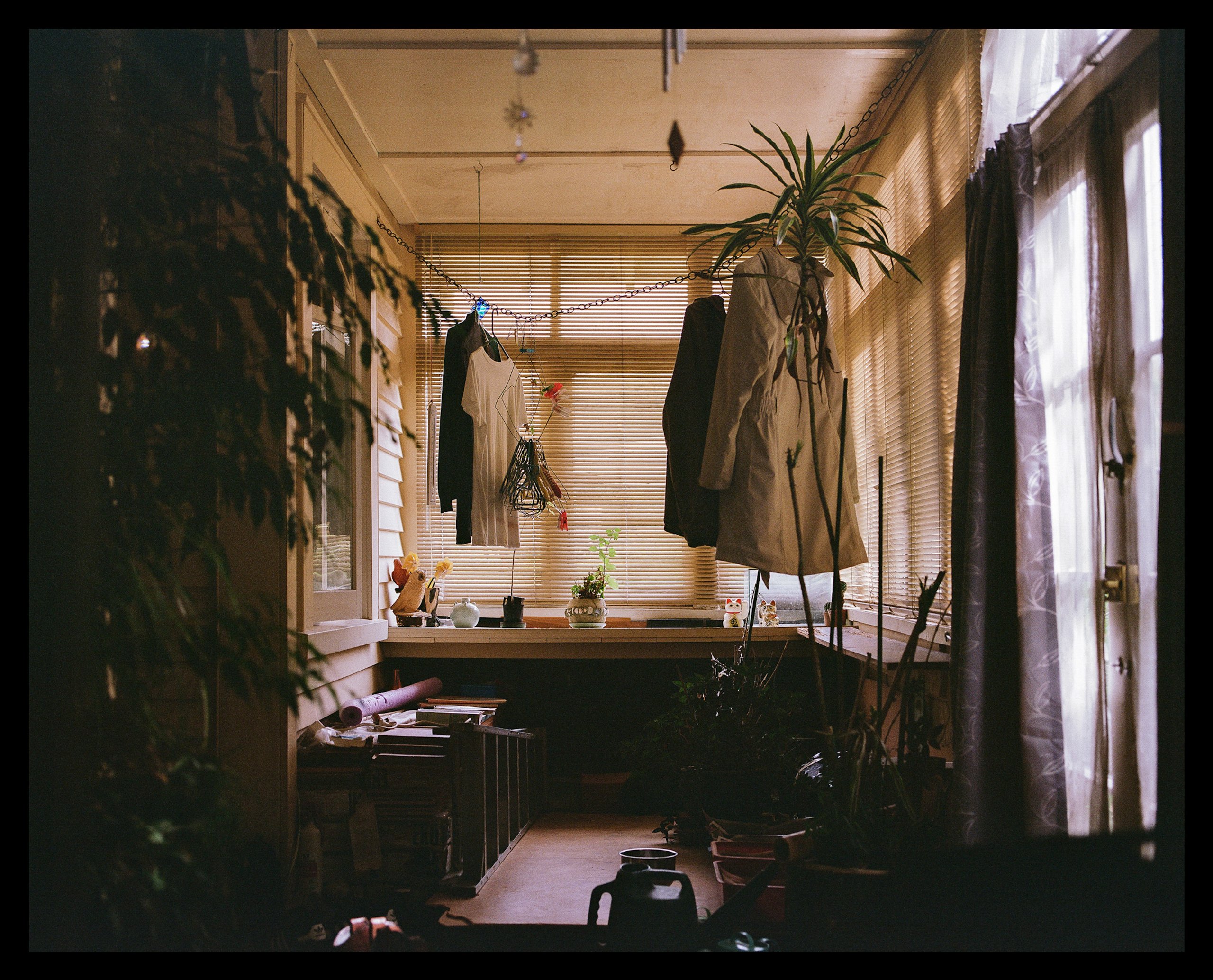 Clothes hanging