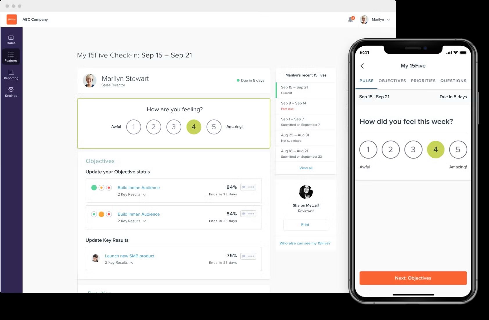 Leapsome reviews - 15Five