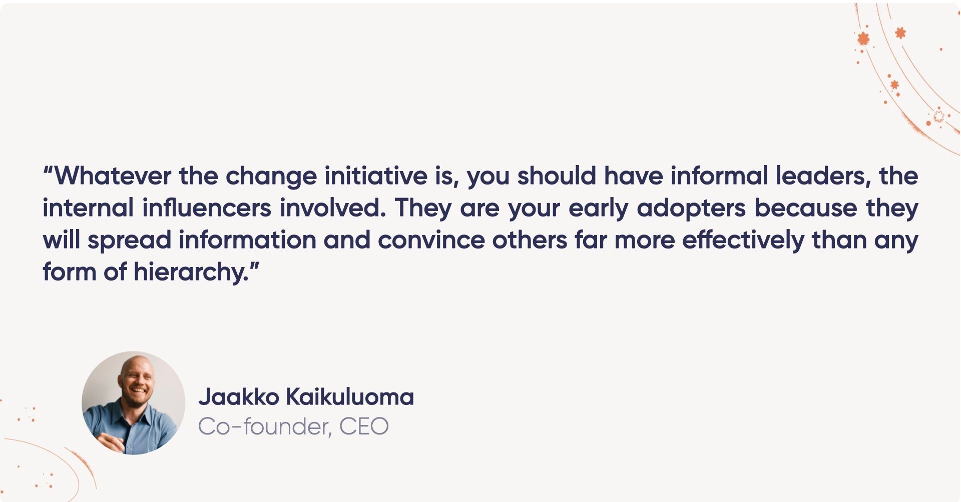 The importance of informal leaders